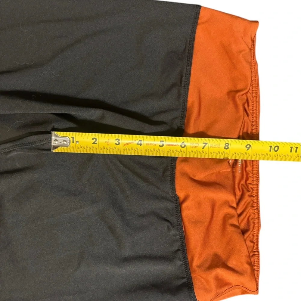 Black and Orange Leggings with Longhorn Logo - Picture 10 of 11